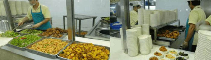 最近在飯?zhí)么蝻埖臅r(shí)候發(fā)現(xiàn)我們的飯菜份量有多有少，希望貴公司注意。